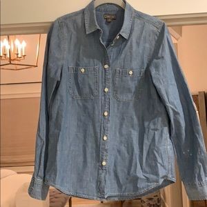 J crew point sur chambray shirt